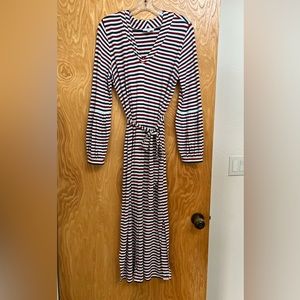Universal Standard for J. Crew Jersey long (bell) sleeve maxi dress XS = size 12